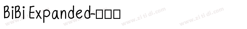 BiBi Expanded字体转换